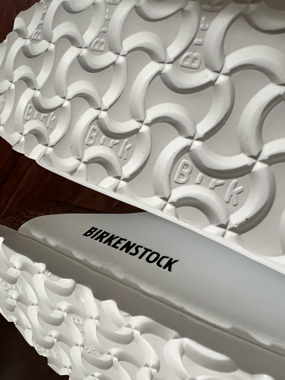 Birkenstock White Arizona Two-Strap Sandals 38 7.5/8 New - Picture 11 of 11